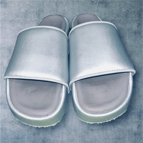 adidas Y-3 Yohji Yamamoto Platform Slides/Silver Metallic/Unisex/Men’s Sz 6 US - Picture 3 of 12